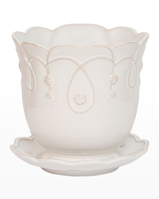 Jardins du Monde 7" Planter - Whitewash